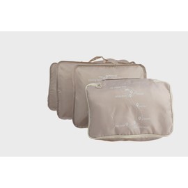 Verkennen Packing Cubes Set of 8 – Extra Large Travel Organizers for Backpackers – Lightweight, Durable, Space-Saving with Southeast Asia Map Designs (Vietnam, Cambodia, Thailand, Philippines) Beige