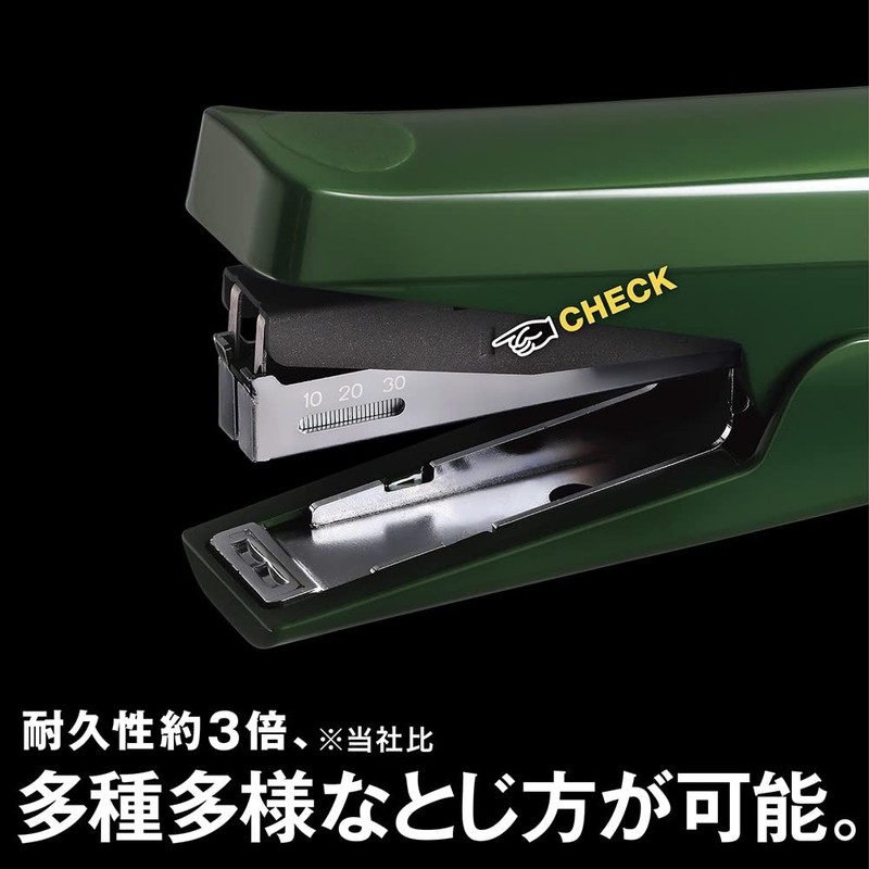 Max HD-10TLK/K HD91734 Stapler Light Bound 20 Sheets Black