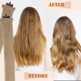 3 Stück Lockenwickler ohne Hitze, Lockenwickler ohne Hitze, Lockenwickler mit Stirnband, keine Hitze, Locken über Nacht für langes Haar (khaki)