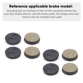 plplaaoo Bike Disc Brake Pad,4 Pair BB5 M446 Mountain Electric Bike Ketone Resin Semi?Metal,Bicycle Disc Brake Pads,Electric Bike Brake Pads,Oil Disc Brake Pad Accessory, disc brake pads resin di