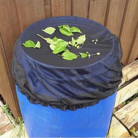 Rain Butt Net 2/4 Pieces Rain Butt Cover with Drawstring Adjustable Rain Butt Net Protective Net Weatherproof Rain Butt Protection Against Leaves, Mosquitoes and Insects (85 cm, Pack of 2)