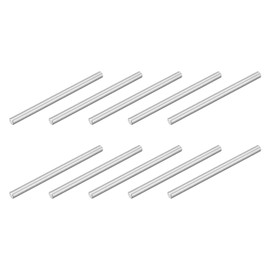 uxcell 10Pcs M4 x 70mm 304 Stainless Steel Dowel Pin, Cylindrical Shelf Support Peg Pin Parallel Pin Fastener for Mechanical Manufacturing, Industry, Furniture Installation, Silver