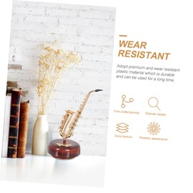 RORPOIR Saxophone Music Box 7.87 Inch Creative Desktop Instrument Decor Unique Musical Instrument Adornment for Home Office Living Room