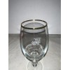STELLA ARTOIS 33CL BEER GLASS SET OF 4 GOLD RIMMED