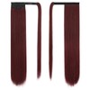 BARSDAR Auburn Straight Ponytail Extensions - 26 Inch Long Straight