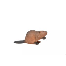 Creative Pewter Designs Beaver Toy, Plastic Animal, Kids, Realistic Figure, Model Gift 3.5" M048 B639