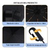 Paraguas Plegable Automático VABESSA con Protección UV y 10 Varillas