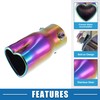 A ABSOPRO Car Exhaust Tip Pipe Heart Shape 2.5 Inch