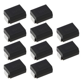 YINETTECH Schottky Diodes Rectifier Diode 2A 100V SMD SMB 5.1 x 3.5 x 2.1 mm for Efficient Rectification and Circuit Protection Barrier Rectifier Black Pack of 10