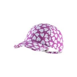 Sterntaler Baseball Cap Hearts – Girls' Cap with Metal Clasp – Summer Baseball Cap Made of Flame Yarn Jersey with All-Over Print Hearts – Sporty Baby and Children's Visor Cap UV Protection 50+,