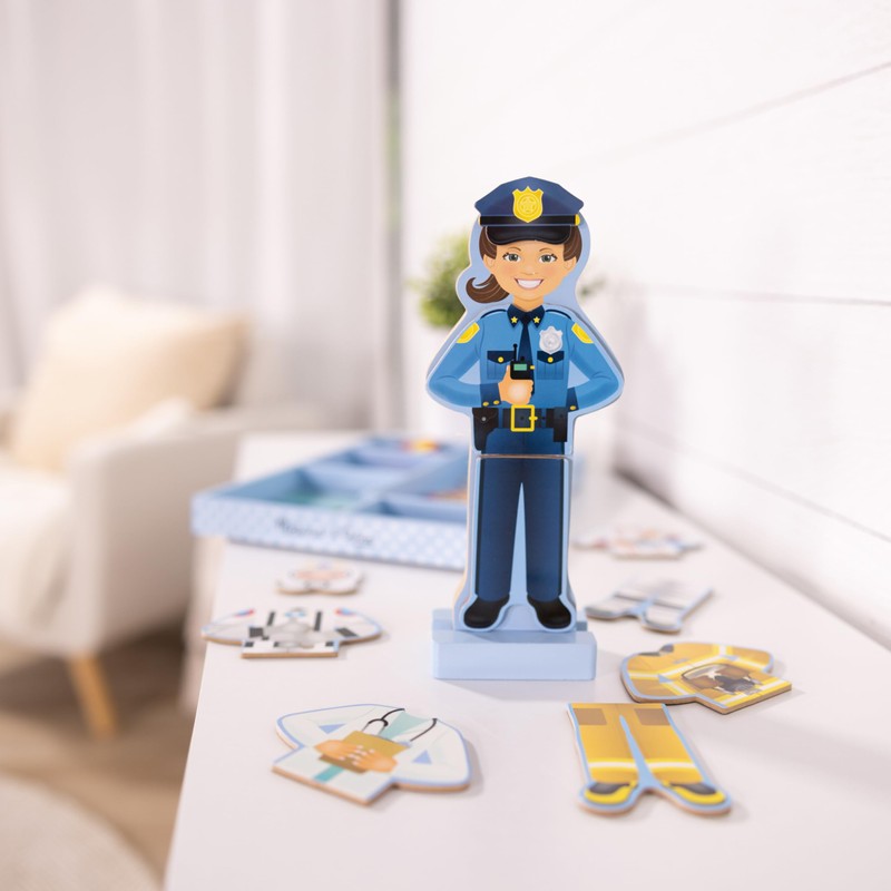 Melissa & Doug Julia Magnetic Dress-Up Wooden Doll Pretend Play