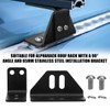 JERICMOTO Roof Rack Bracket Dual Adjustable M6/M8 90° 65mm Fit