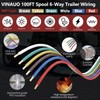 100FT 6 Wire Trailer Wire, 14 Gauge CCA Wishbond Color-Coded