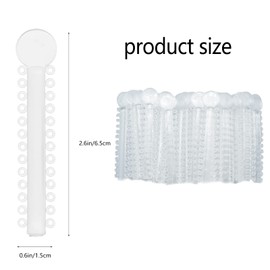 Orthodontic O-rings, orthodontic ligature bindings, orthodontic ligature binder, orthodontic ligature ring, orthodontic ligature ties, transparent, pack of 40