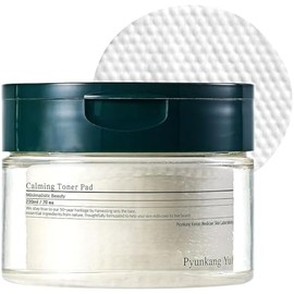 [PKY] Pyunkang Yul Calming Toner Pad with Tea Tree, 5 Hyaluronic Acids, Removes Dead Skin Cells, Moisturizes, Korean Face Skin Care, Acne Prone & Sensitive Skin, Double-Sided Pad 7.7 fl.oz 70ea