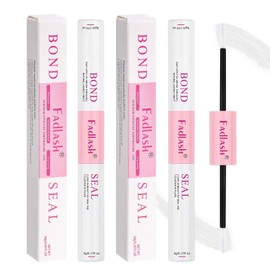 FADLASH Lash Bond and Seal Kit 2 Pcs Bond and Seal Lash Glue for Eyelash Clusters Waterproof Lash Clusters Glue Stong Hold Clear Long Lasting (10ml)