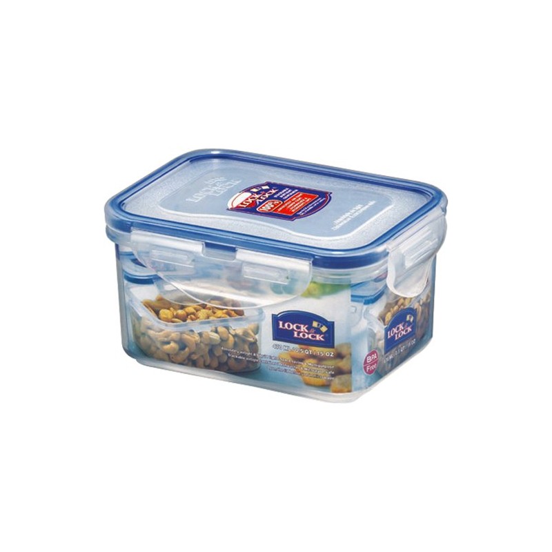 Lock & Lock Stackable Airtight Container Rectangular 470ml HPL807