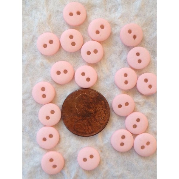 Unbranded 20 Buttons button Light Pink pale peach Baby Girl