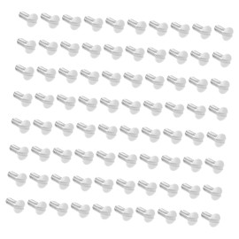 DOITOOL 200 Pcs Switch Panel Screws Electrical Screwless Wall Plate Cam Door Hinge Wall Plates Screws Outlet Covers Outlet Cover Screws Hole Recessed Outlet Hinge Repair Plate Carbon Steel