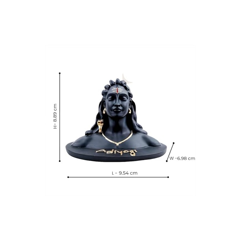Adiyogi Shiva Statue for Car Dashboard,Pooja & Gift, Mahadev Murti,