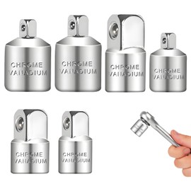 Stecknuss Adapter,6 Stück Adapter Satz,Knarren Adapter Set,3/8 Auf 1/2,Ratsche 3/8 Auf 1/2,Ratsche 1/4,Stecknussadapter Set Für Knarren, Nuss, Steckschlüsseln