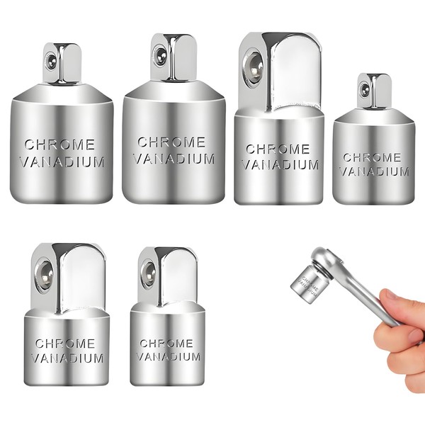 Stecknuss Adapter,6 Stück Adapter Satz,Knarren Adapter Set,3/8 Auf 1/2,Ratsche 3/8