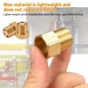 Pack of 2 Brass Check Valve, 3/4 Inch Backflow Preventer