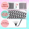 Volume Eyelashes, Pre-Fanned 20D Prefabricated Russian Eyelash Extension Volume Bouquet,