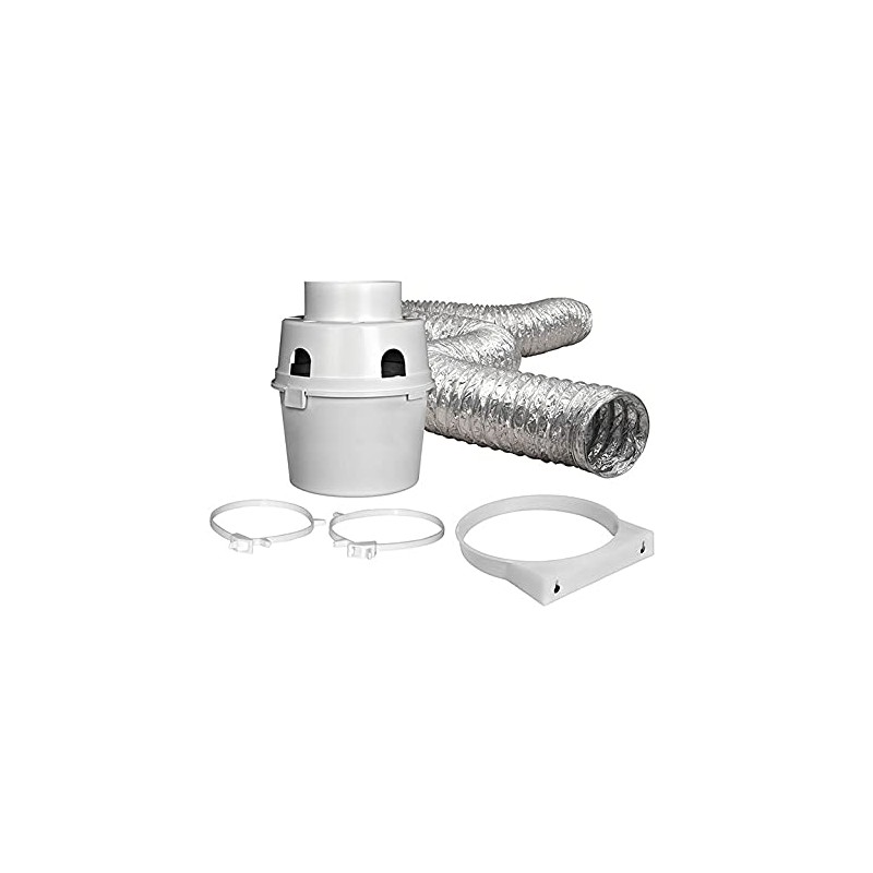 Dundas Jafine TDIDVKZW Indoor Dryer Vent Kit with 4" x