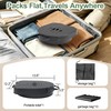 Phamouu Portable Toilet for Camping, Capacity 440LBS Adjustable Height Foldable