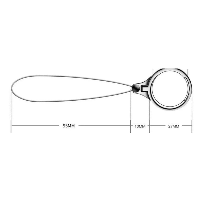 Estuchelandia Cordón Celular Universal Llaves Anillo Metal Sostén Soporte