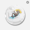 Unbranded Monkey Resting Animal | 4'' X 4'' Round Decorative
