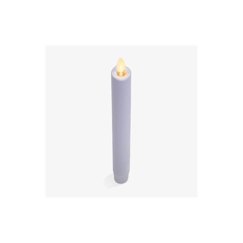 Luminara Flameless Candle Taper (1" x 9.5") Melted Top Real