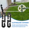 Clothesline Kit Outdoors, Clothes Line Pulley Kit, 164ft Polyester Clothes