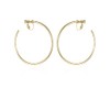 Vince Camuto Gold-Tone Large Open Hoop Clip On Earrings For