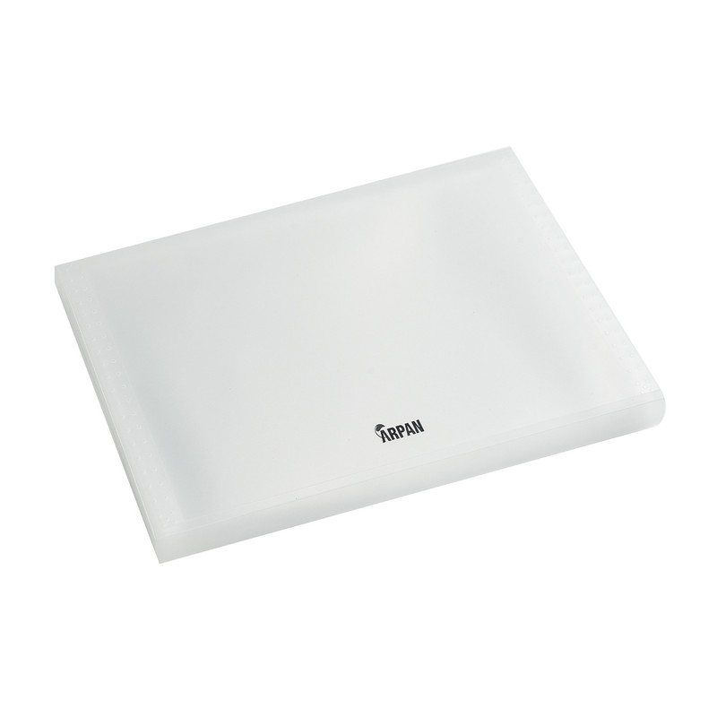 A4 Expanding File Folder - Clear 13 Gusset Pocket Folder