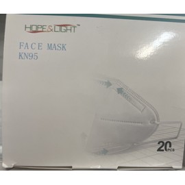 Hope&Light Hope & Light KN95 Face Mask 5-Layer Protection (20/box) 🌹🌺❤️🌹🌺
