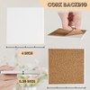 Ceramic Tiles for Crafts, GOH DODD 48 Pack Unglazed Blank