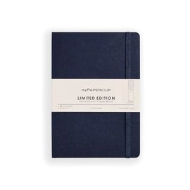 myPAPERCLIP Limited Edition A5 Notebook, Checks/Dotted | 190 Pages, 100 GSM, A5 Size (210 * 148 mm) | Bookmark, Elastic Closure, Back Pocket | Office Use, School, Journaling Diary (Imperial)