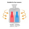 Hot Water Bottle with Soft Cover Student Home Portable Cute