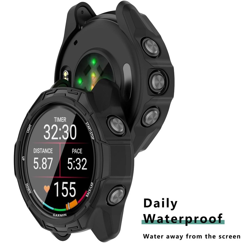 [1+4 Pack] Case with PMMA Screen Protector Compatible with Garmin