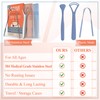 MasterMedi Tongue Scraper with Multicolor Cases (2 Pack), 100% Stainless