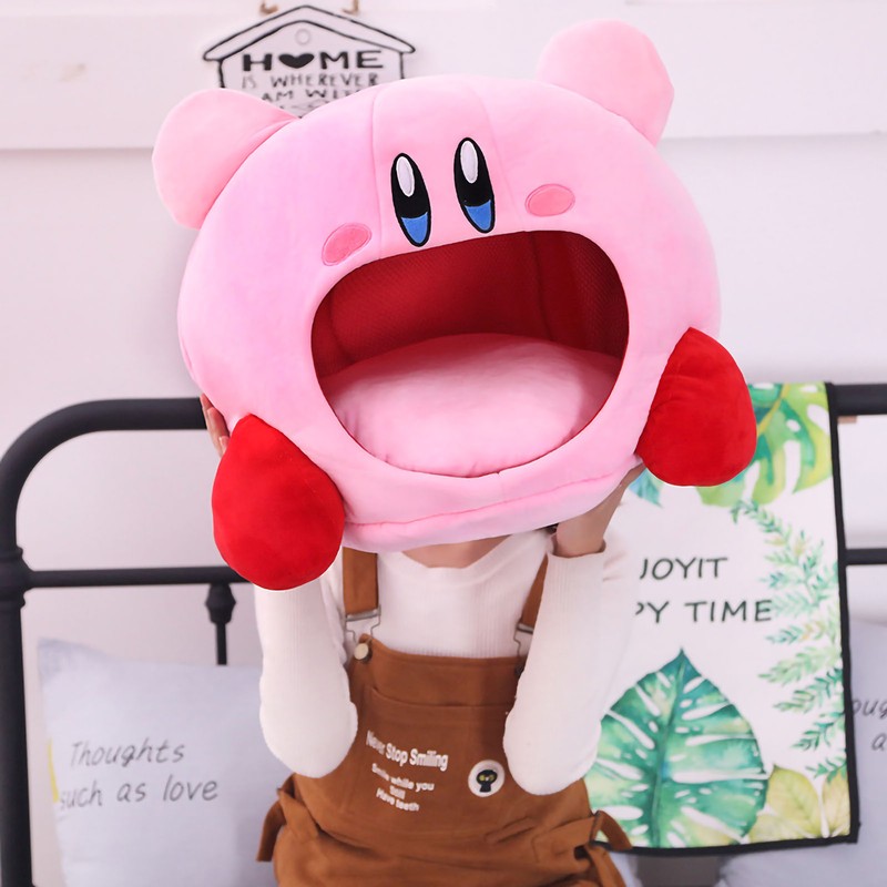 Head Cover Throw Pillow Cartoon Pattern Comfortable Sleeping Headgear for