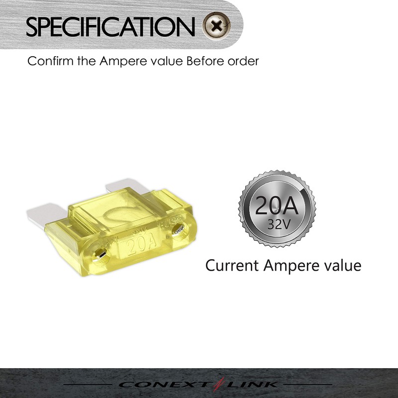 Conext Link MAXI20-10 Nickel 20 Amp MAXI Fuse 10 Pack