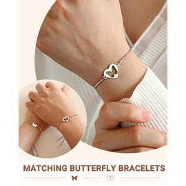 Kidbbi Mother Daughter Bracelets Daughter Gifts from Mom Christmas Birthday Valentines Gifts for Daughter Jewelry