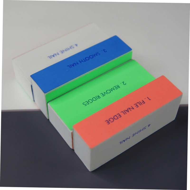 Ipetboom 12pcs Sponge Nail File Buffer Block Dead Skin Remover