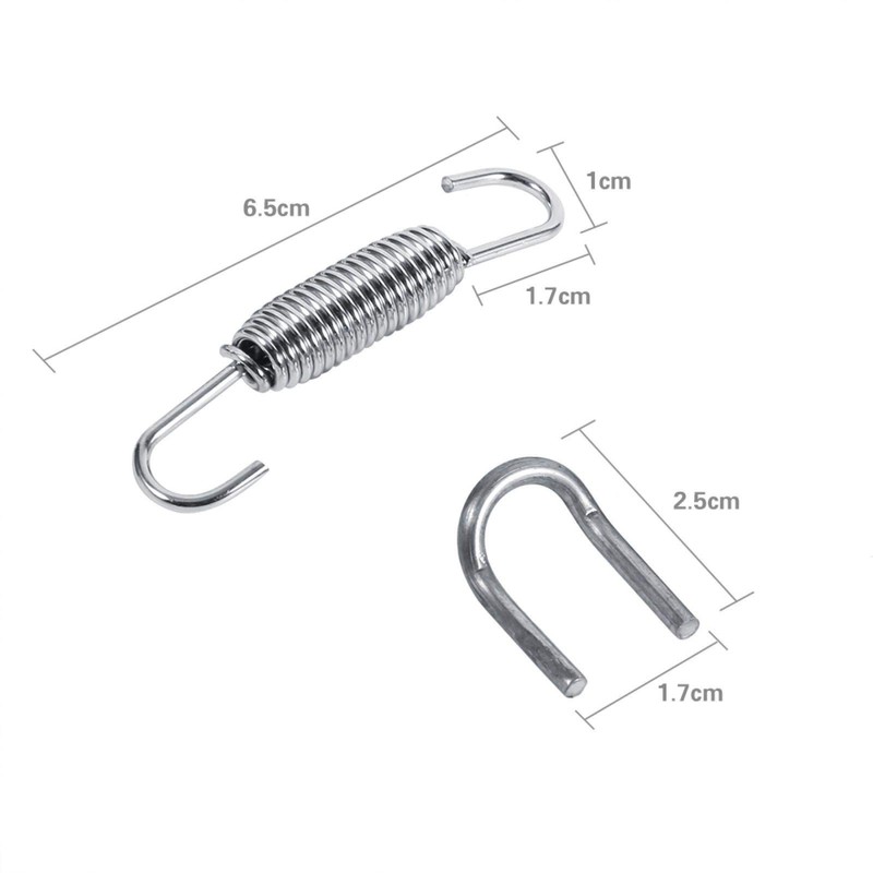 Telituny Exhaust Pipe Springs, 2 x Motorcycle Exhaust System, Fully
