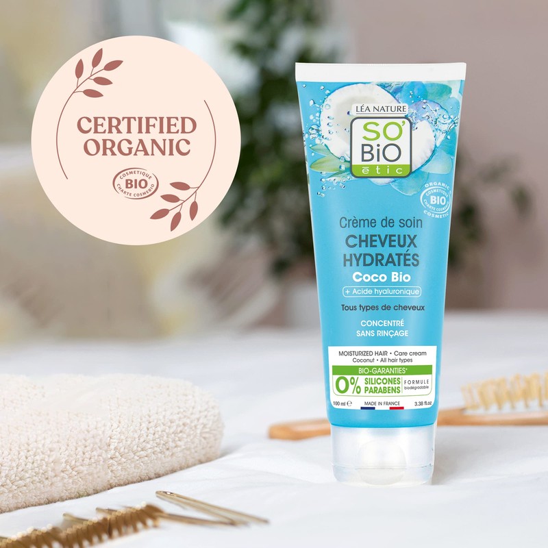 SO'BiO étic Cosmos Organic Coco and Hyaluronic Acid Moisturised Hair