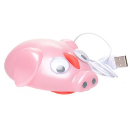 Cosa Nova Pig Computer Mouse with Bobble Eyes and Mood Light