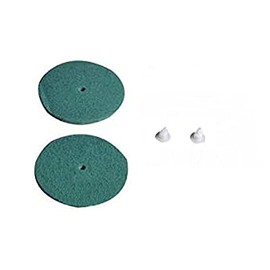 Replacement Part For Koblenz Vacuum Cleaner 6" (4) Scrubbing Pads With (4) Plastic Retainer Clips # compare to part 4501045
